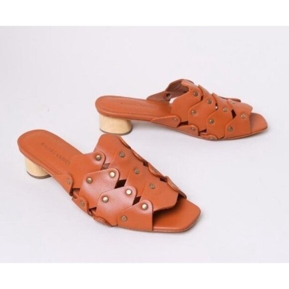 Rachel Comey Brown Leather Mules Size 7 - Picture 1 of 12